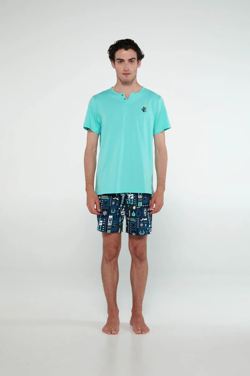 pijama cu maneca scurta pentru barbati