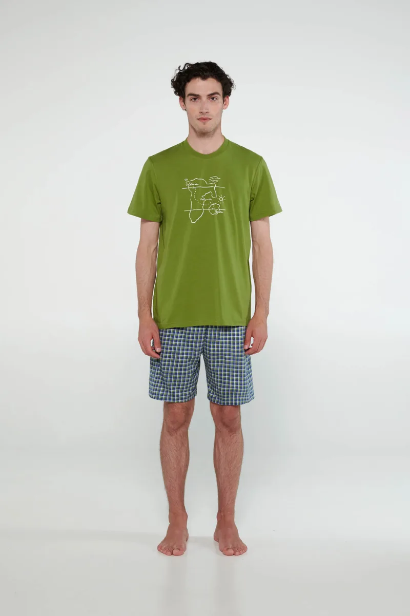 pijama cu pantaloni scurti pentru barbati