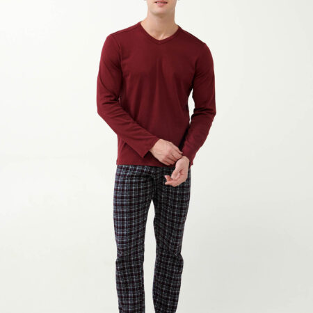 pijama bărbătească cu mâneci lungi