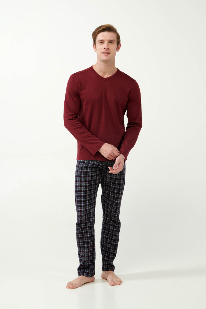 pijama bărbătească cu mâneci lungi