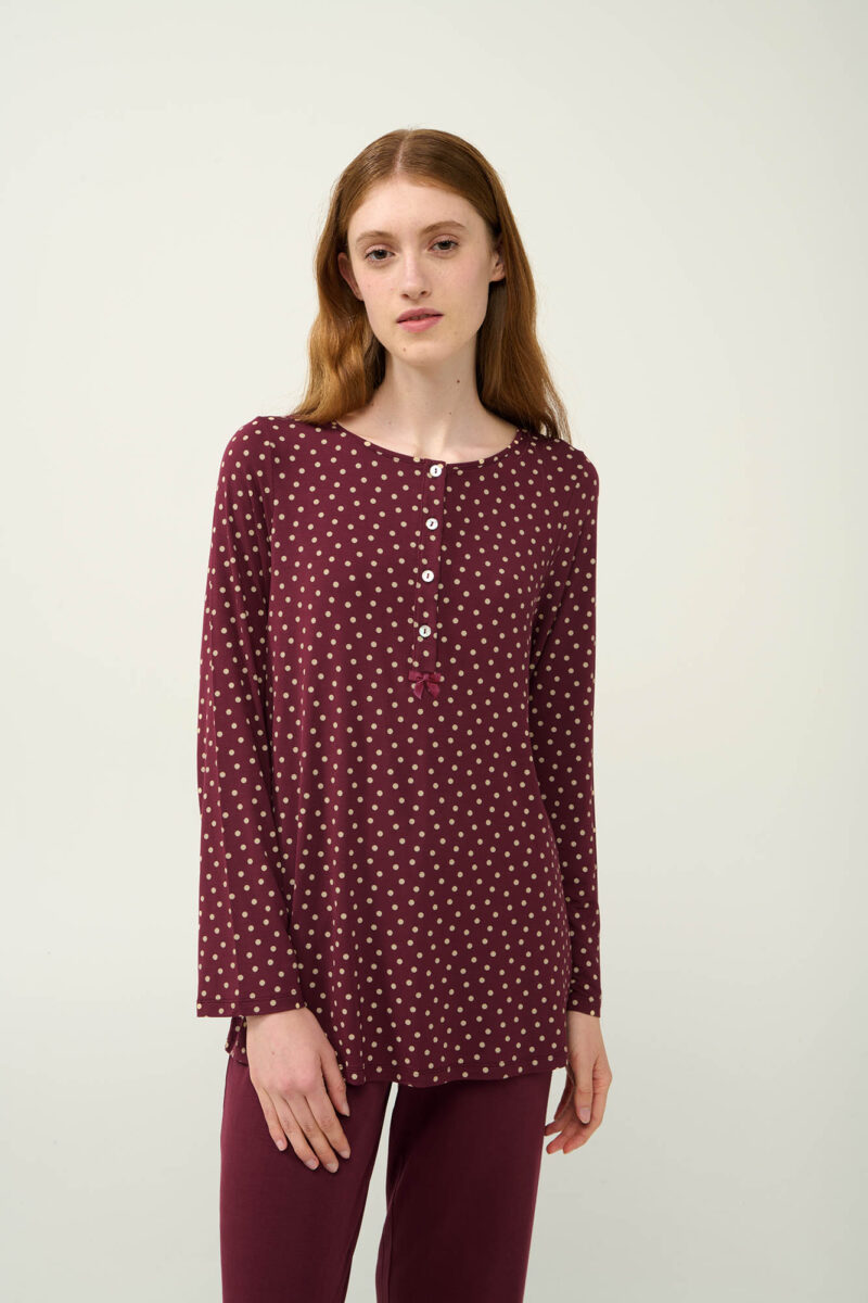 Pijama damă din micromodal - VAMP / 23030 - imagine 2