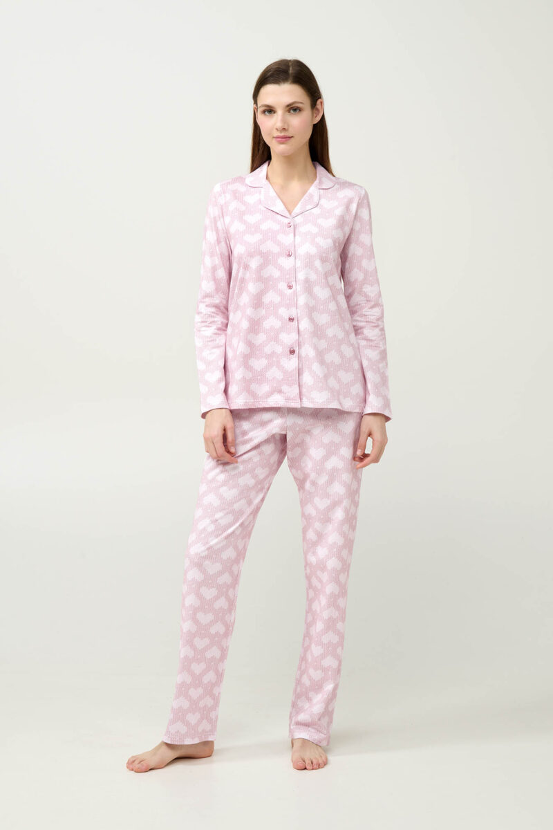 Pijama damă clasica din bumbac
