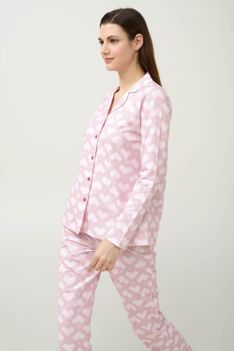 Pijama damă clasică din bumbac - VAMP / 23230 - imagine 2