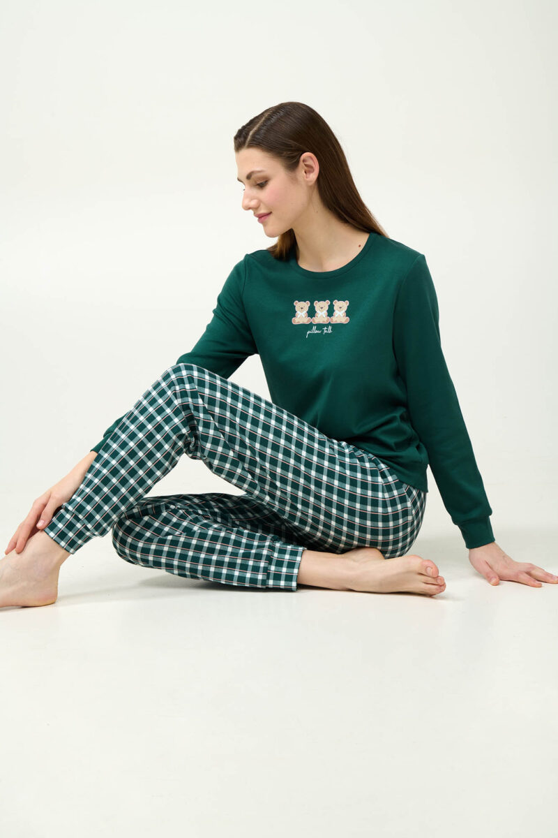 Pijama damă din bumbac - VAMP / 23241 - imagine 3