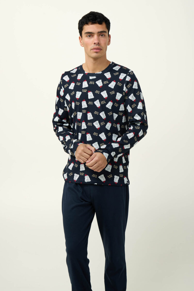 Pijama barbateasca lunga - VAMP / 23595 - imagine 2
