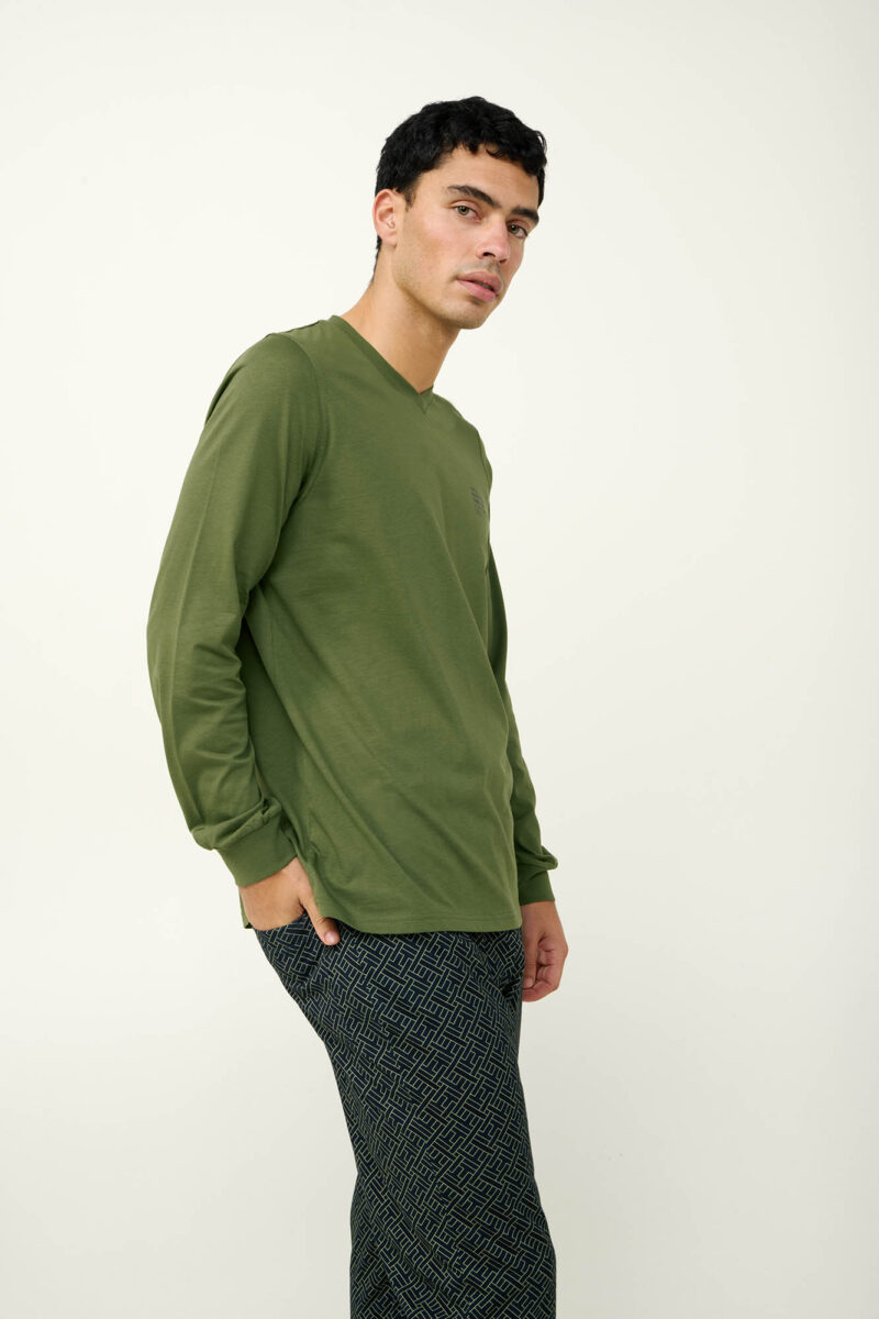 Pijama barbateasca lunga - VAMP / 23651 - imagine 2