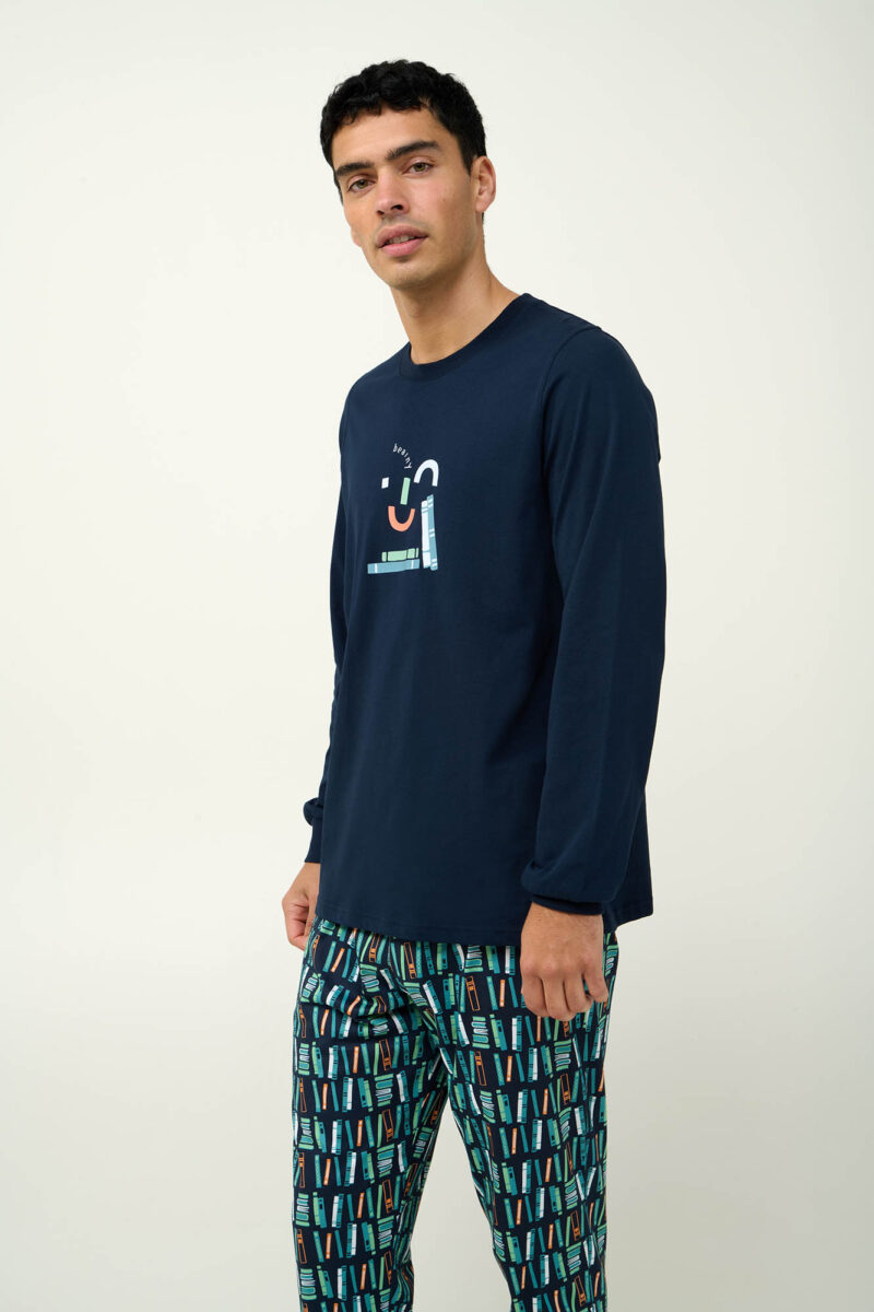 Pijama bărbătească lungă - VAMP / 23661 - imagine 2