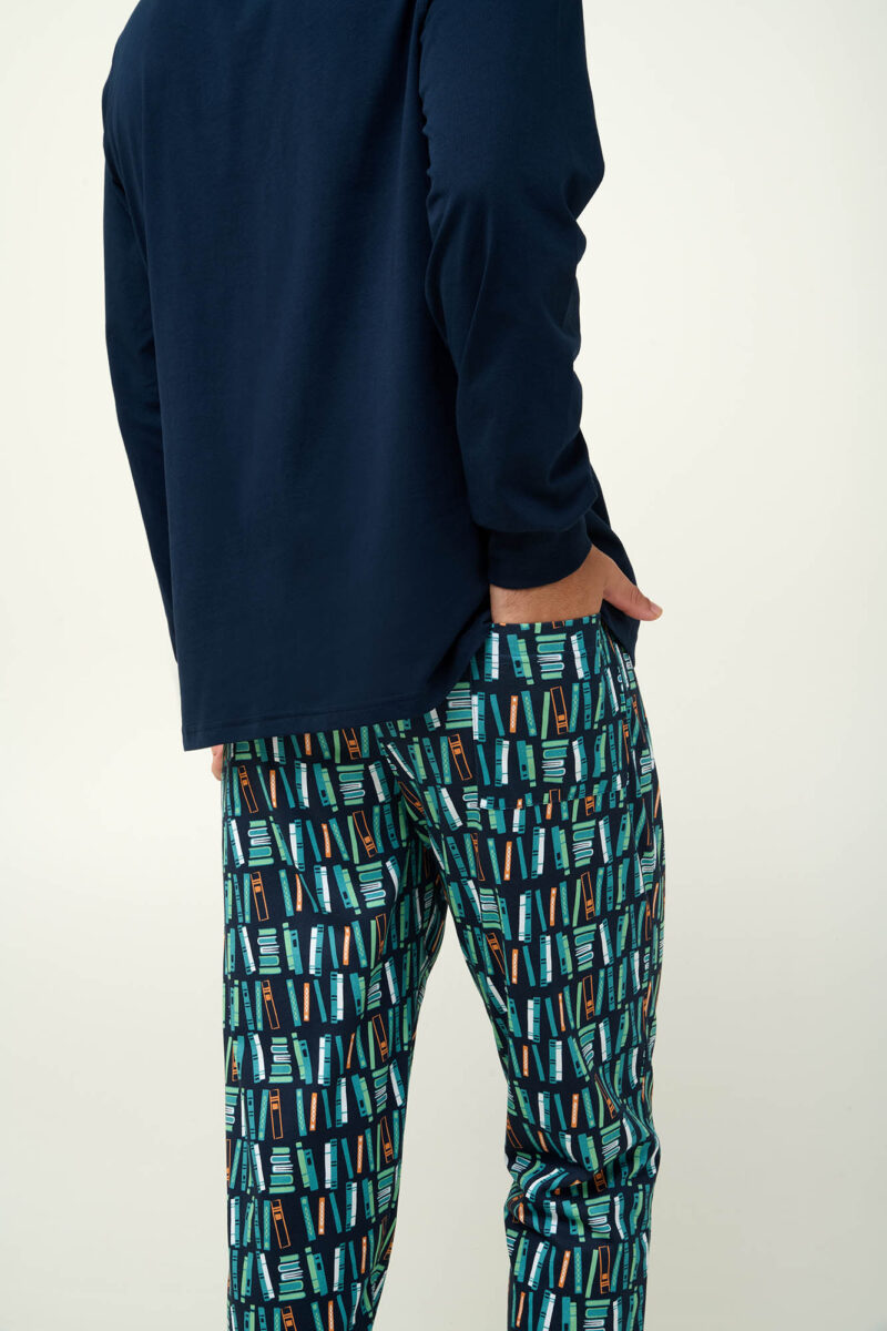 Pijama bărbătească lungă - VAMP / 23661 - imagine 4